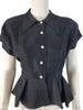 1940s peplum blouse front