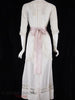 1910s Edwardian Lawn Tea Dress - back view with ribbon