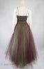 40s/50s Purple + Green Tulle Ball Gown - back full view