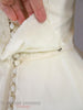 60s Wedding Gown - waist detail at back
