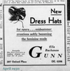 Ad from 1930 for Ella Buchanan Gunn millinery