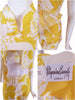 60s/70s Yellow + White Hawaiian Set - details