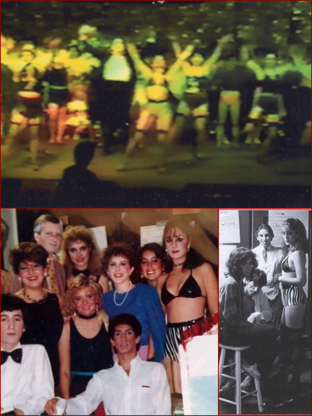 Yours truly with cast members of Emory Ad Hoc's 1985 Cabaret performance.