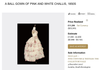 Christie's Auction of 1850s Dress - Sold for $23K.