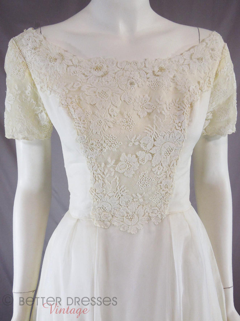 60s Wedding Gown - bodice