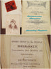 ephemera included with 1887 Bridal Souvenir