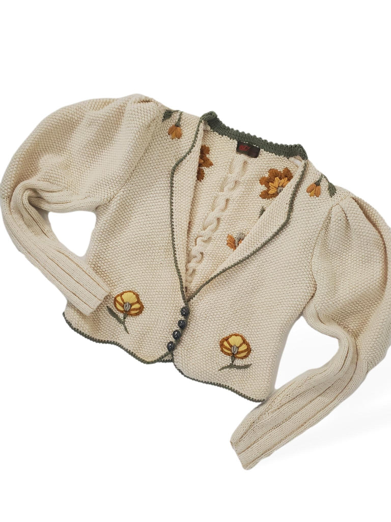 80s Austrian Wool Cardigan Sweater