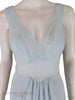 50s Light Blue Vanity Fair Nightgown - close up