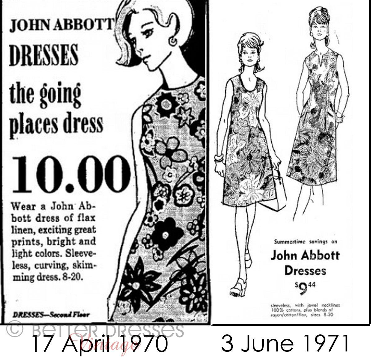 60s/70s A-Line Wheat Print Shift Better Dresses Vintage 60s/70s A-Line Wheat Print Shift Better Dresses Vintage