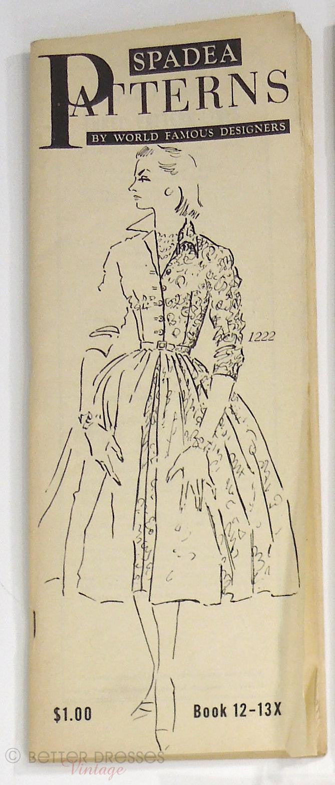 Spadea Examples 50s Spadea Patterns Book 12-13X from 1958 – Better Dresses Vintage
