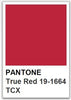 Pantone True Red 19-1664 swatch