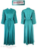 70s Odette Barsa Teal Peignoir - robe views