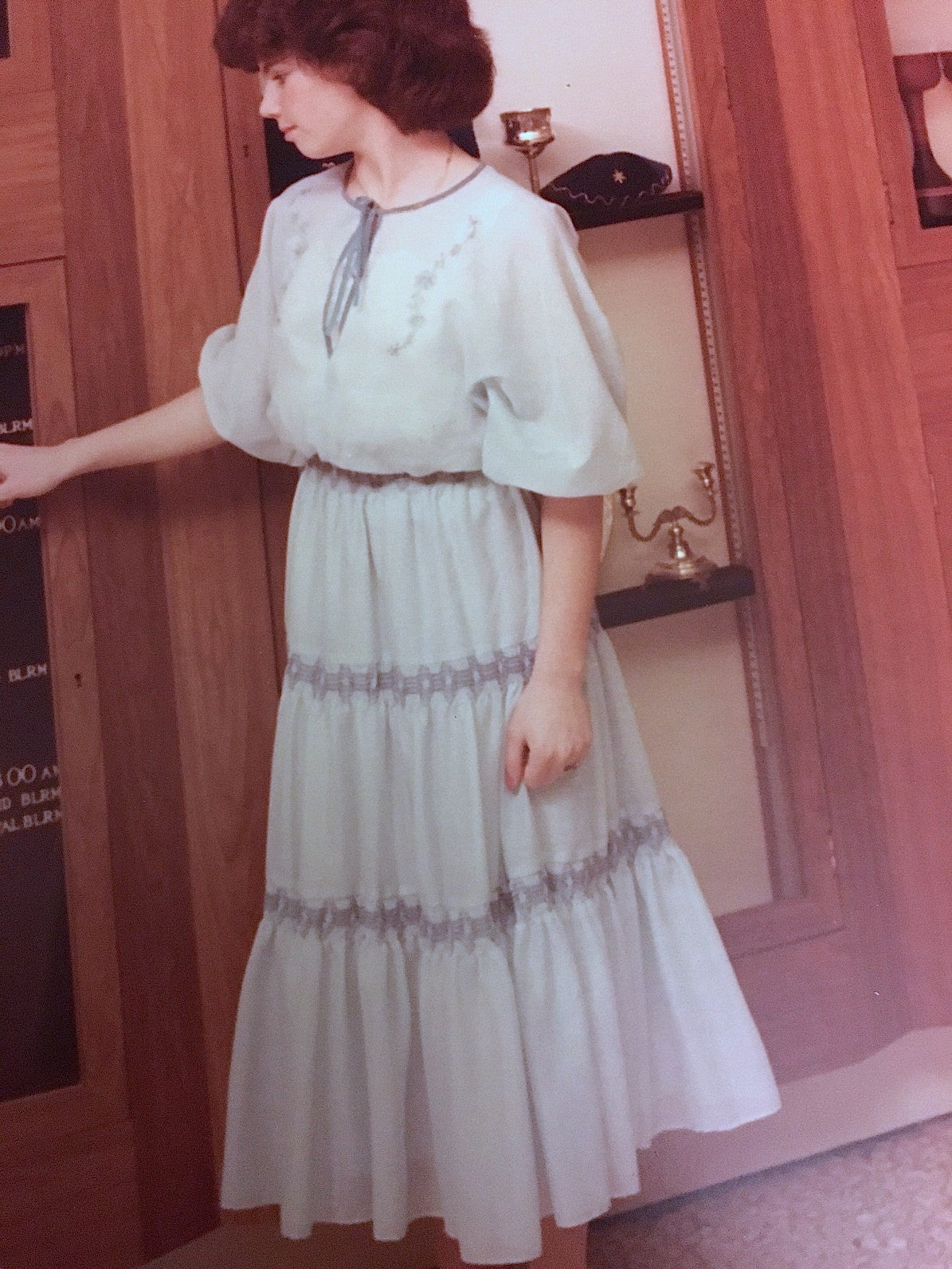 Vintage 1970s Maxi Dress Light Blue Smocking Boho Wedding - sm, med Better Dresses Vintage Vintage 1970s Maxi Dress Light Blue Smocking Boho Wedding - sm, med Better Dresses Vintage