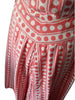 40s/50s Salmon Pink Polka Dot Dress - Back detail
