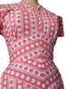 40s/50s Salmon Pink Polka Dot Dress - Detail