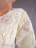 60s Wedding Gown - sheer sleeve