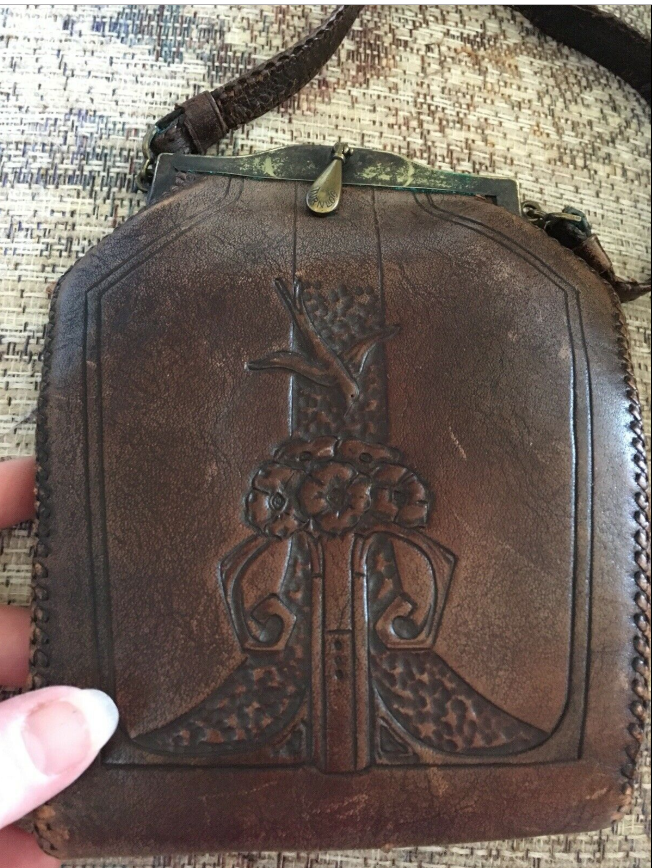 Handmade 1960's Tooled Leather Purse – Afterlife Boutique
