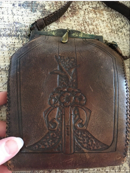 Edwardian Tooled Leather Purse