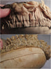 Coussin à épingles antique avec garniture en velours