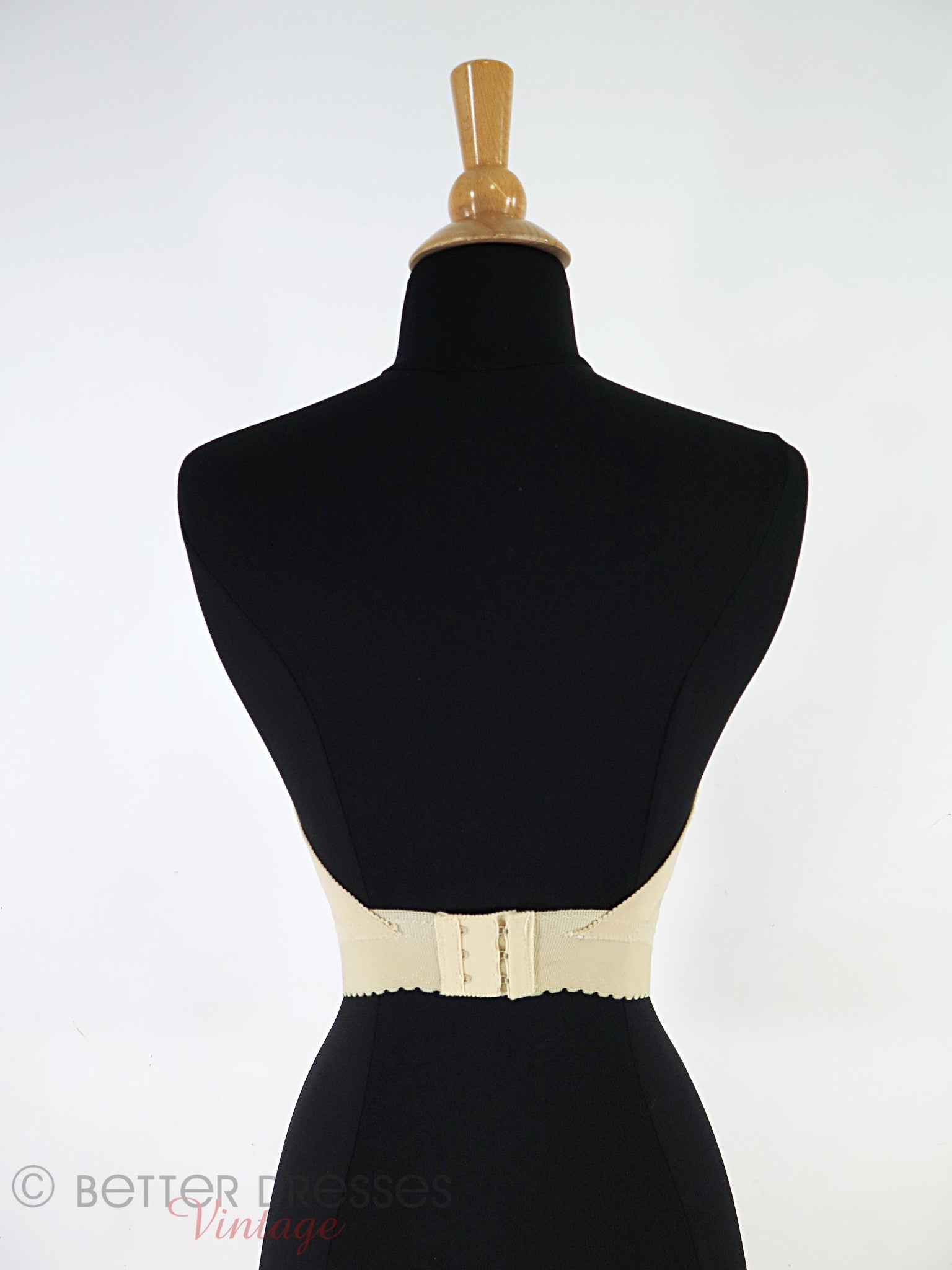 70s Vtg Backless Strapless Bustier Bra Beige - 32DD, 34D Better Dresses Vintage 70s Vtg Backless Strapless Bustier Bra Beige - 32DD, 34D Better Dresses Vintage