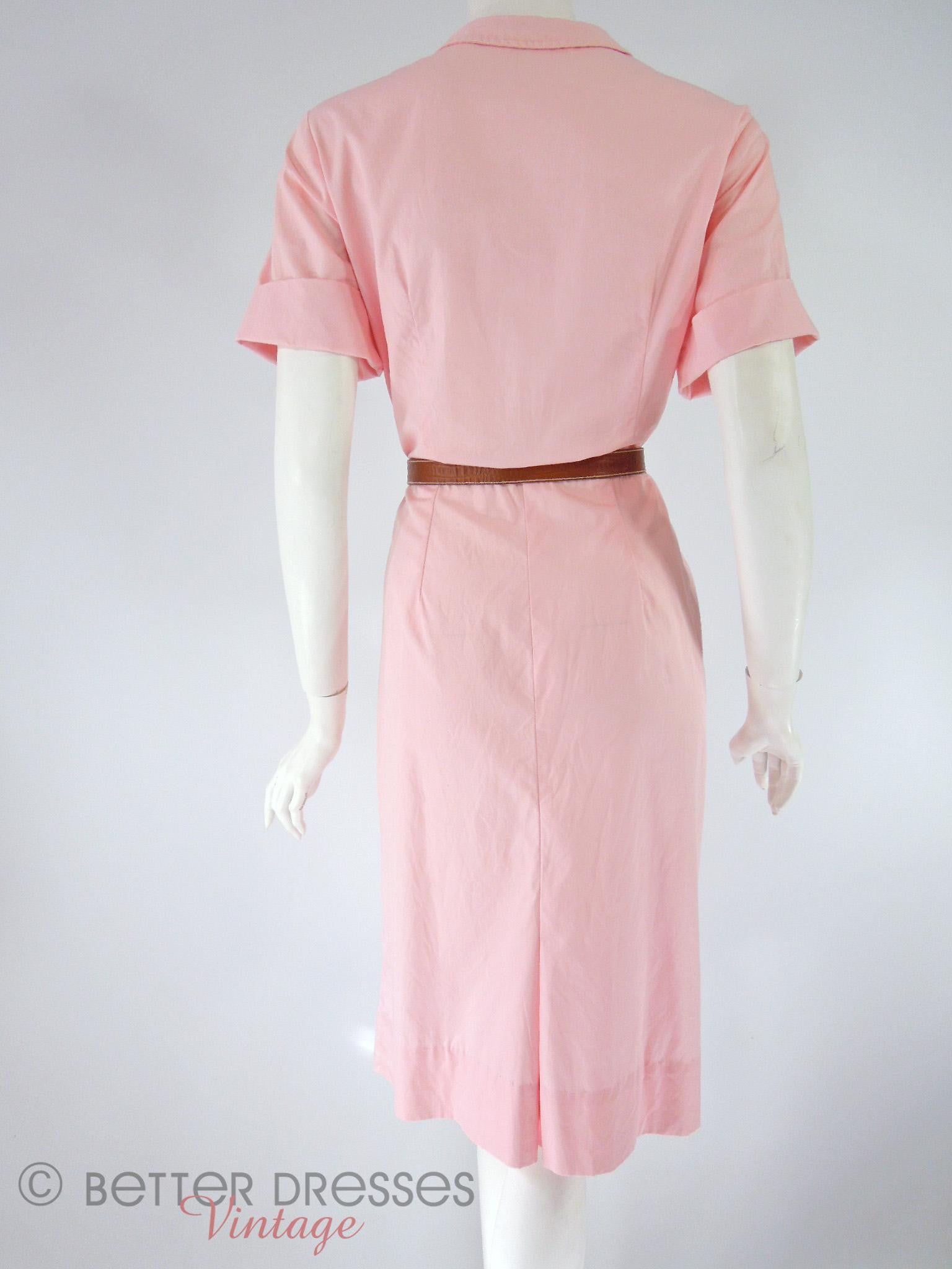 pink 60's dress 1960s Suzy Perette Pink Shift Dress | 60's Modern Mid Century Classic MCM