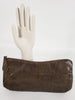 40s Brown Leather Clutch Purse
