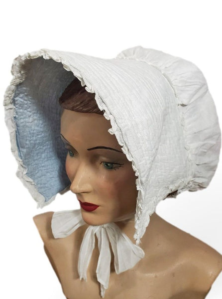 Antique Sun Bonnet - Angled Left