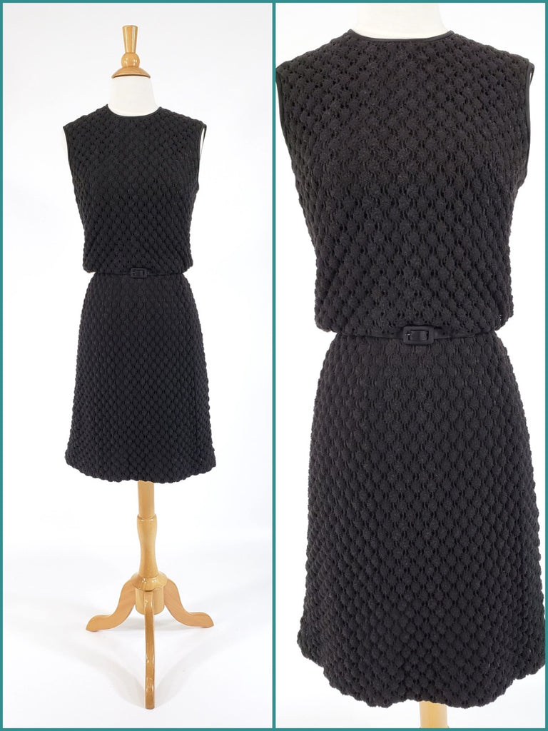 1960's Dress in Popcorn Knit