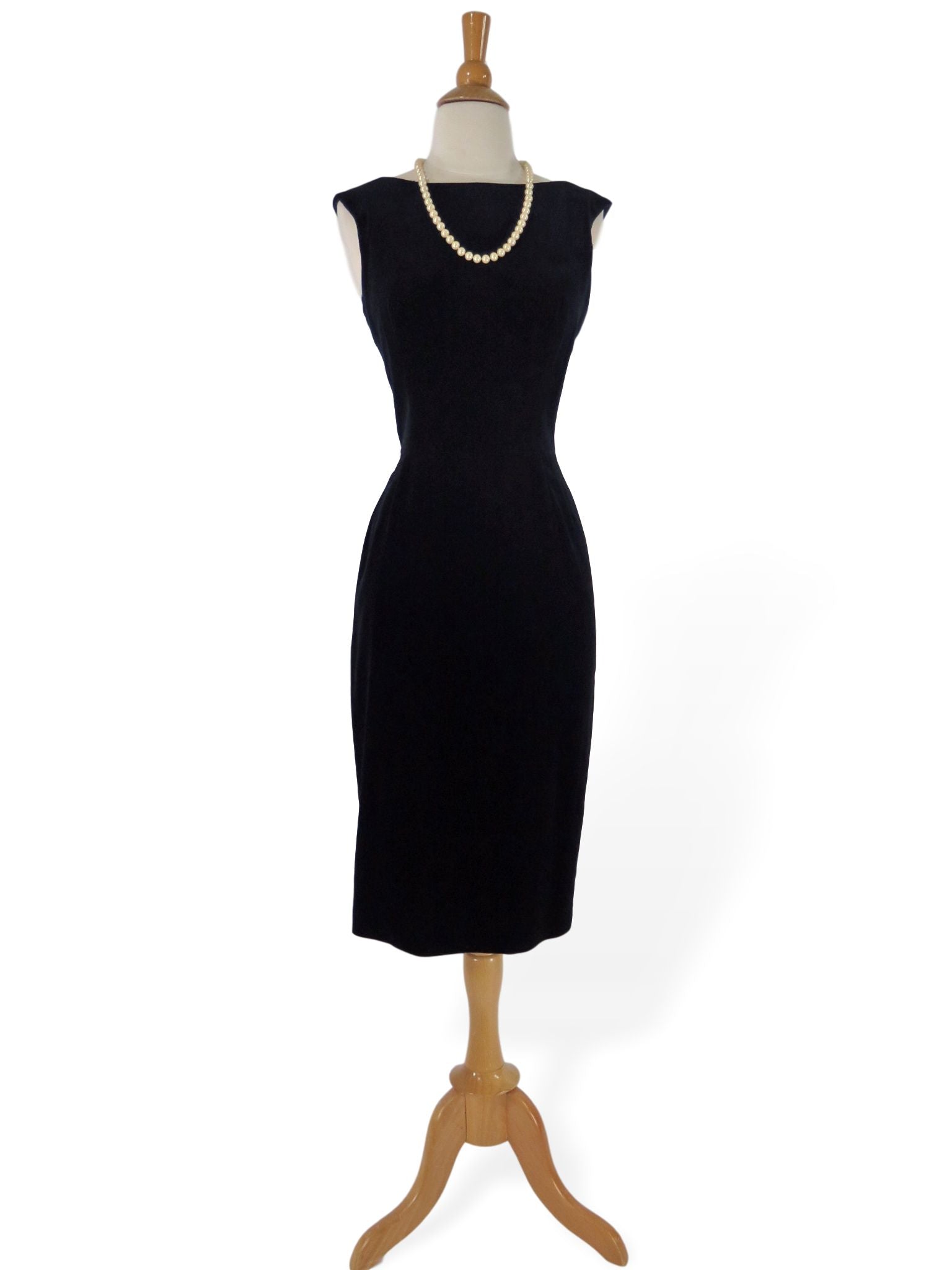 50s Black Velvet Sheath Dress Better Dresses Vintage 50s Black Velvet Sheath Dress Better Dresses Vintage
